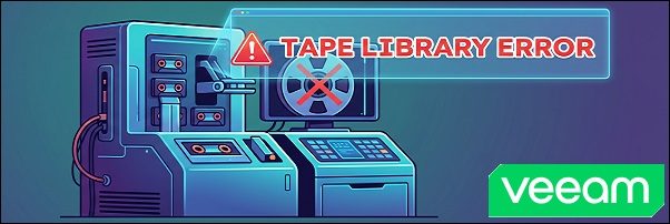 Veeam Tape Library error "VBR isn't current owner"